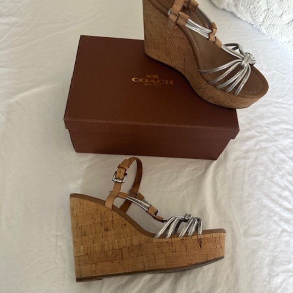 Coach cork wedge sandals - Picture 4 of 4